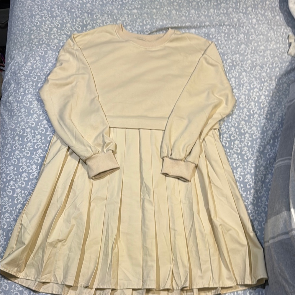 Cream Kids Dress